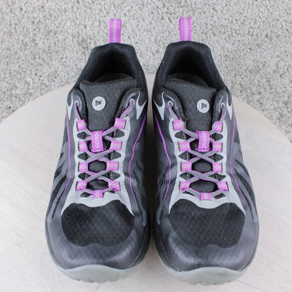Merrell Siren Edge Black Purple Vibram Hiking Shoes Womens 9 - Picture 2 of 7